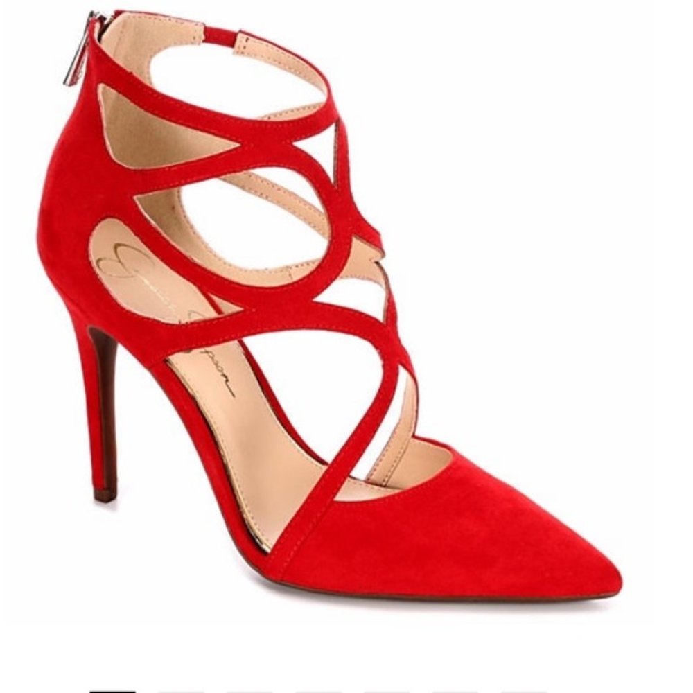 Jessica Simpson Pamira Caged Stilettos